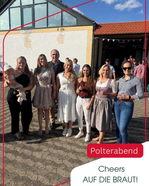 Ein schöner Abend beim Polterabend unserer Kollegin 🥂
Unter dem Motto „Wiesn“ haben wir gemeinsam gefeiert und eine tolle Zeit verbracht. 🤍

Wir wünschen dem Paar alles Gute für die gemeinsame Zukunft! 🍀🥂

#Polterabend #Wiesn #Team